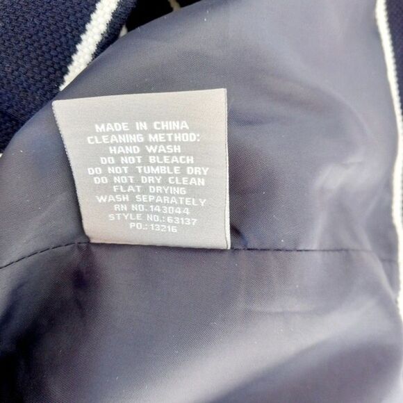 BAGATELLE Moto Striped Jacket Zipper Front Cuff Work Wear Contemporary sz: L - Picture 9 of 9